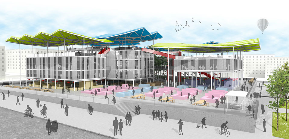 monteroarchitecture Gastronomic Center vista exterior