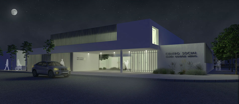 monteroarchitecture Social Center Night